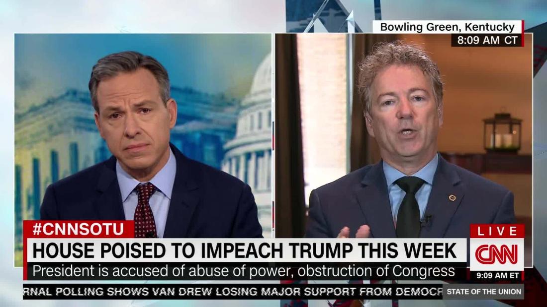 Tapper fact checks Sen. Paul 'That's just a fact' CNN Video