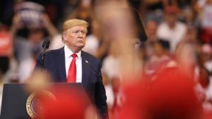 SUNRISE, FLORIDA - NOVEMBER 26: U.S. President Donald Trump speaks during a homecoming campaign rally at the BB&T Center on November 26, 2019 in Sunrise, Florida. President Trump continues to campaign for re-election in the 2020 presidential race. (Photo by Joe Raedle/Getty Images)