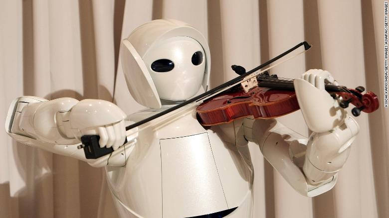 Toyota developed a violin-playing robot in 2007.