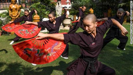Kung Fu Nuns in Nepal boost their health in the fight for women&#39;s rights
