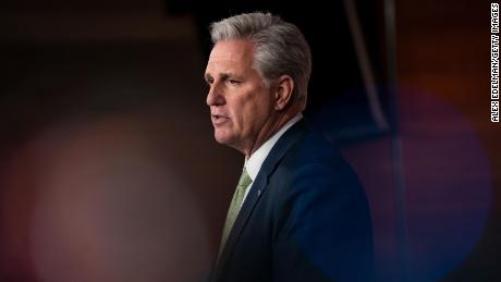 House Minority Leader Kevin McCarthy (R-CA) speaks during his weekly press conference at the U.S. Capitol on November 21. 