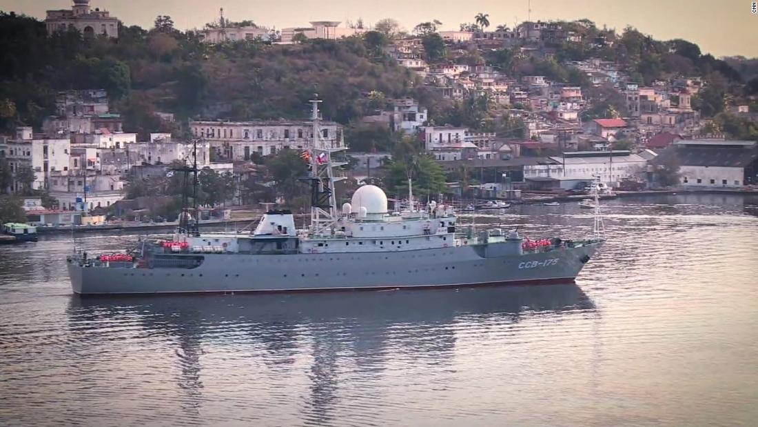 Infamous Russian spy ship, The Viktor Leonov, seen off East Coast