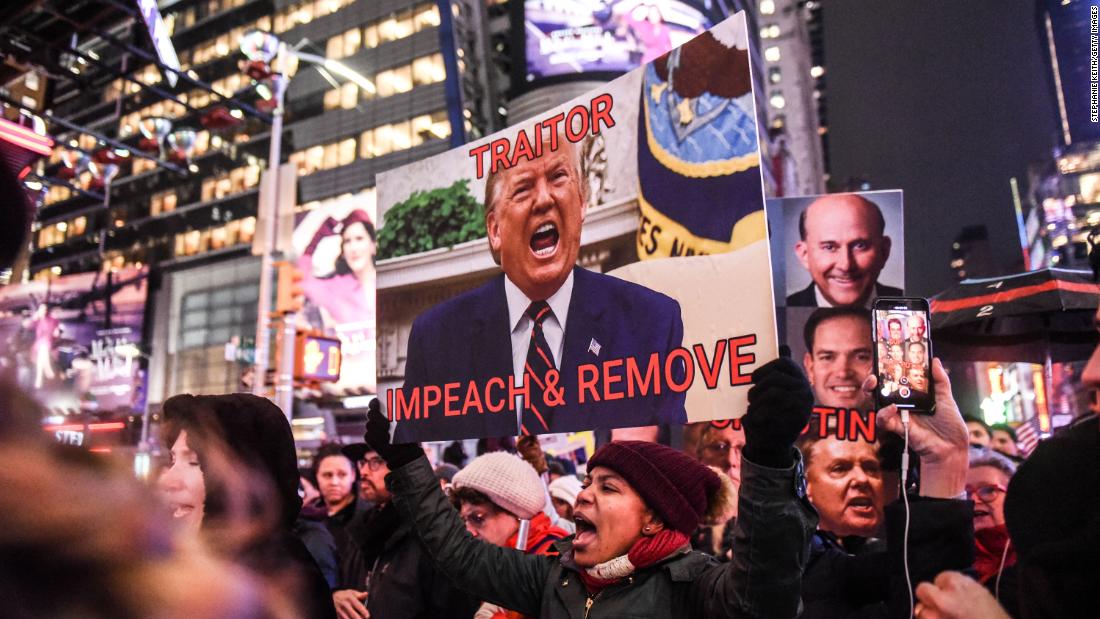 Pro Impeachment Protests Span The Country Ahead Of Historic Vote Cnn
