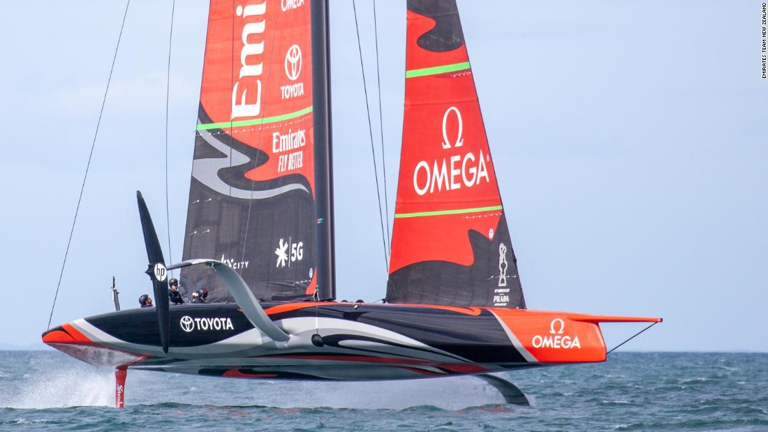 The Newest High Tech America S Cup Flying Yachts Cnn Video