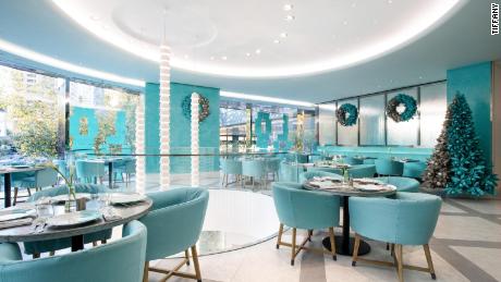 Tiffany&#39;s new Blue Box Cafe at its flagship store in Shanghai. The signature eatery will soon be open to anyone who wants to have breakfast, lunch or dinner at Tiffany&#39;s. 