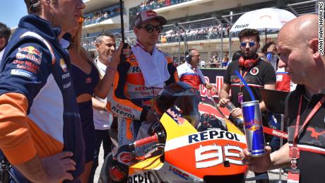 Jorge Lorenzo on a Honda bike ahead of the Austin MotoGP.