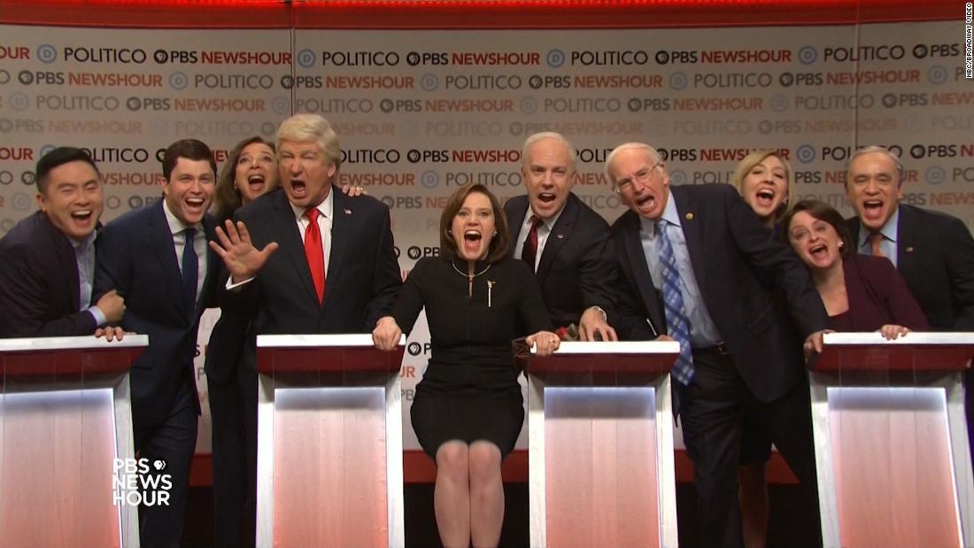 'SNL' takes on the latest Democratic debate and impeachment with the