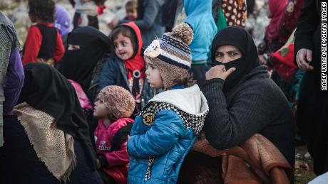 More than 235,000 people fled their homes in northwest Syria in the past two weeks, UN says