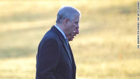 Prince Andrew joins Queen and British royals for Christmas Day church service