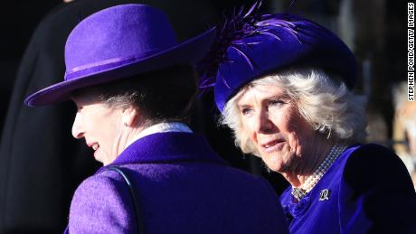 Princess Anne and Camilla, Duchess of Cornwall, on Wednesday. 