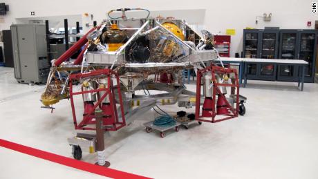 Another December 27 view of the Mars rover as crews prepare it for mission.