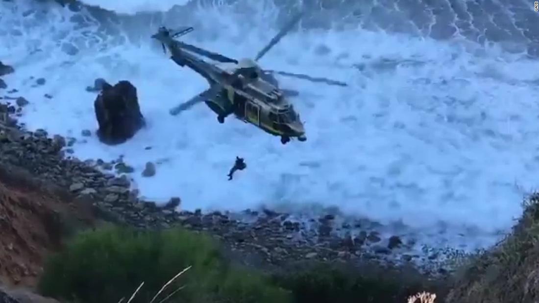 Woman Rescued After Falling Off 200 Foot Cliff In Southern California 