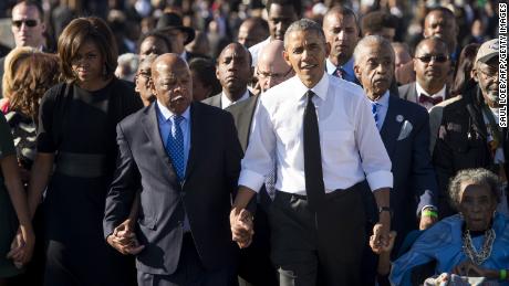 Obama pays tribute to his &#39;hero&#39; John Lewis: &#39;John&#39;s life was exceptional&#39;