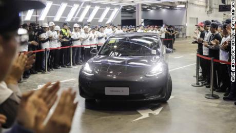 Tesla delivers first China-made Model 3s to its own workers