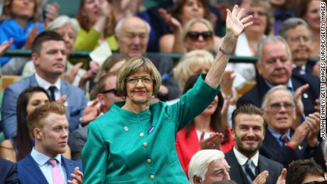 Court is announced to the crowd on day six of the Wimbledon Lawn Tennis Championships in 2016.