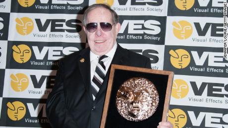 Syd Mead wins the Visionary Award at the 14th Annual Visual Effects Society Awards on February 2, 2016, in Beverly Hills, California.