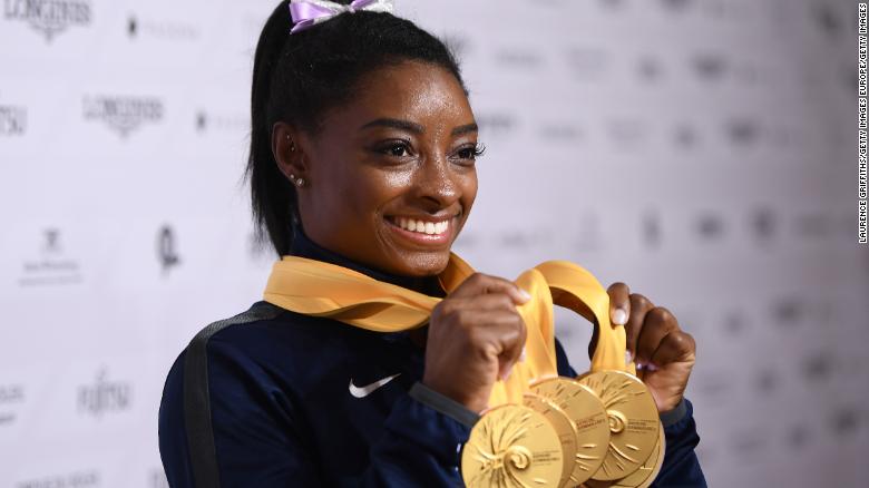 Simone Biles has won no less than 19 world championship gold medals during her short career.