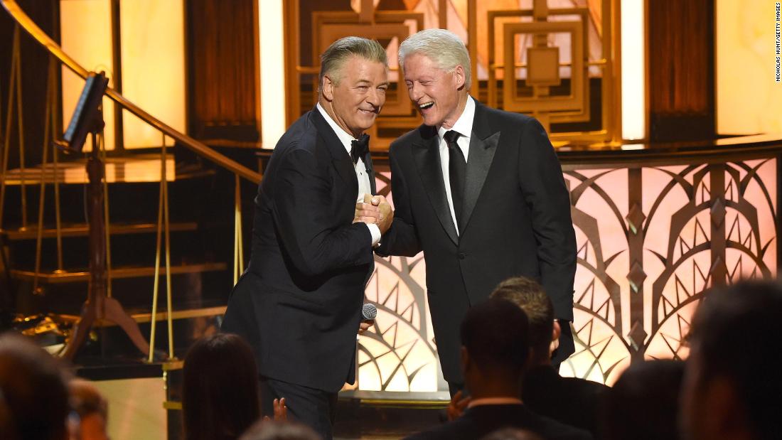 Clinton attends Alec Baldwin&#39;s celebrity roast in June 2017.