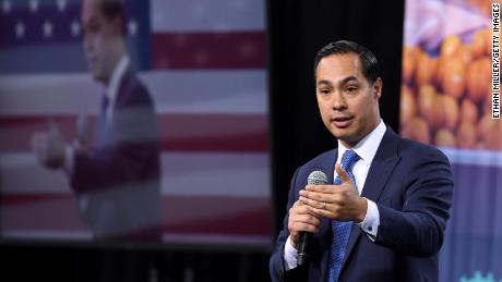 Democratic presidential candidate Julian Castro speaks at the National Forum on Wages and Working People: Creating an Economy That Works for All at Enclave on April 27, 2019 in Las Vegas, Nevada.