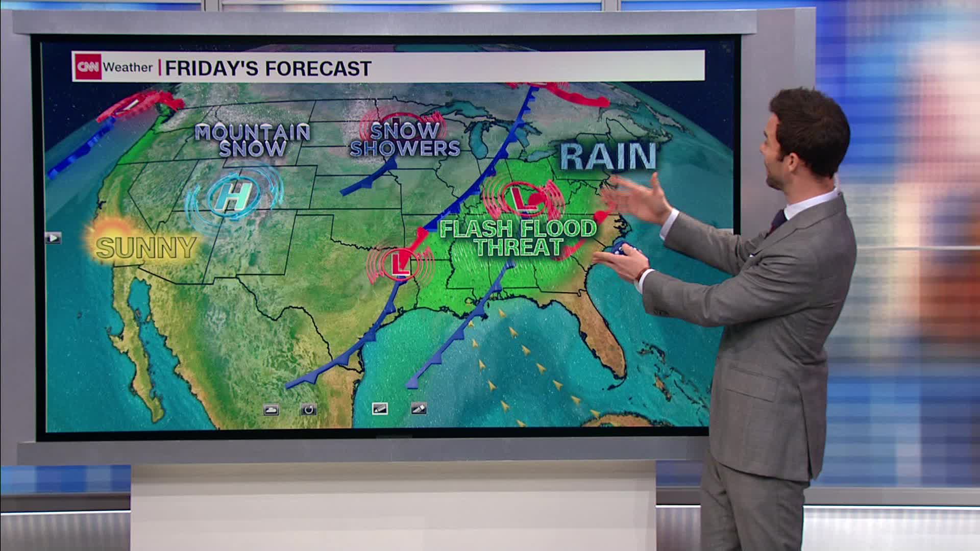 Eastern Us Weather System Brings Soggy Start To Weekend Cnn Video