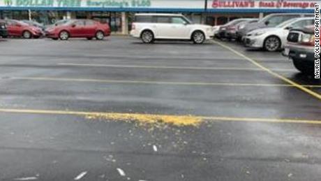 This is one of the photos posted by the Laurel Police Department. Officers responded to the Laurel Plaza Shopping Center in Laurel, Maryland, Saturday morning after a report of animal cruelty.