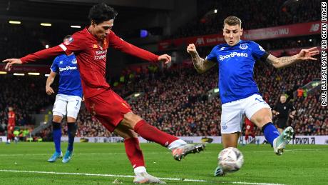 Japanese midfielder Takumi Minamino made his first appearance for Liverpool since signing from Red Bull Salzburg.