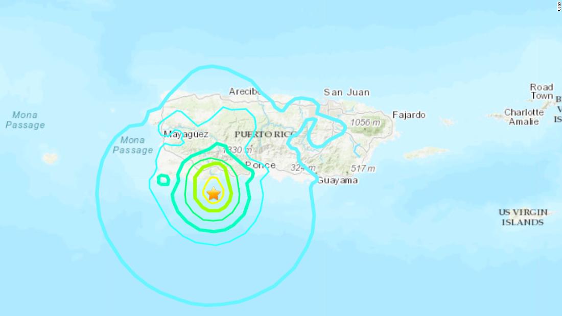 Puerto Rico earthquake A magnitude 5.8 earthquake strikes the island