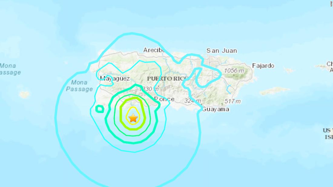 Puerto Rico earthquake A magnitude 5.8 earthquake strikes the island