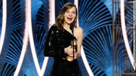 &quot;I&#39;m speechless,&quot; Hildur Guðnadóttir said in accepting her Golden Globe.