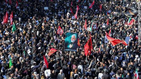 Huge Crowds Gather At Iranian Commander S Funeral Cnn Video