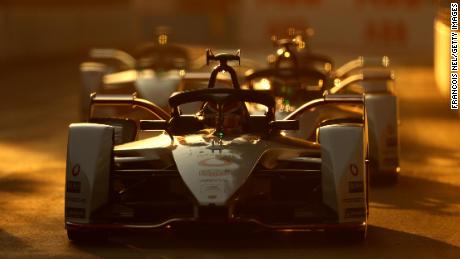 RIYADH, SAUDI ARABIA - NOVEMBER 21: Neel Jani of Switzerland driving the (18) Porsche 99X Electric and TAG Heuer Porsche Formula E Team on track during practice ahead of the ABB FIA Formula E Championship - Diriyah E-Prix on November 21, 2019 in Riyadh, Saudi Arabia. (Photo by Francois Nel/Getty Images)