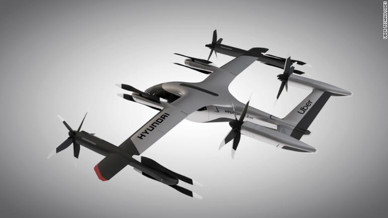 Uber and Hyundai unveil flying taxi