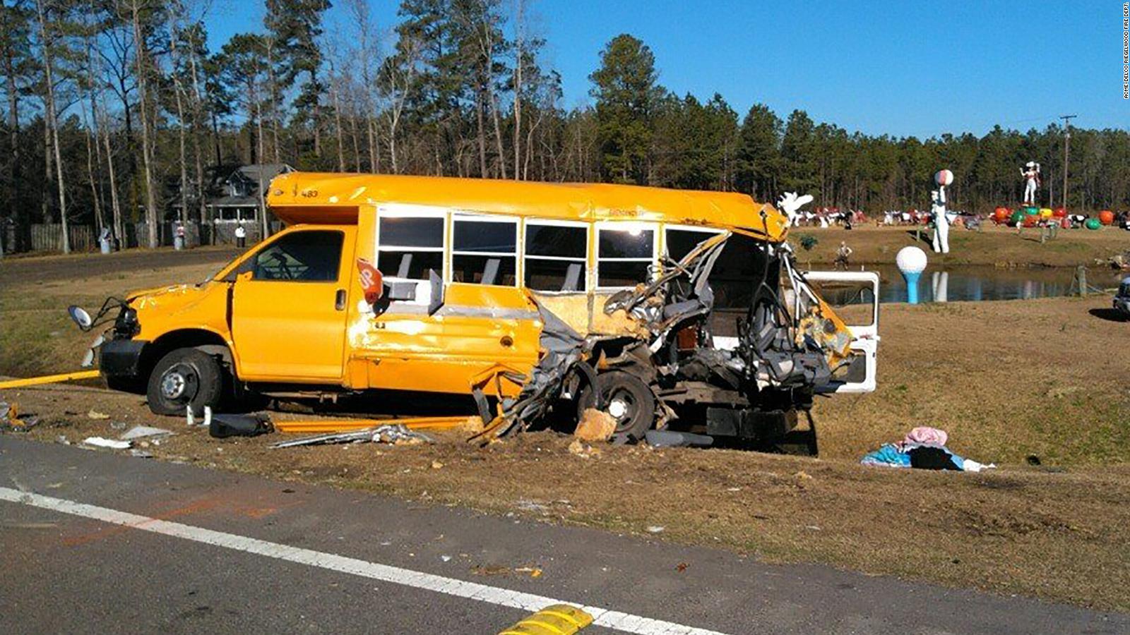 Ten injured, two seriously, after 18wheeler crashes into school bus in