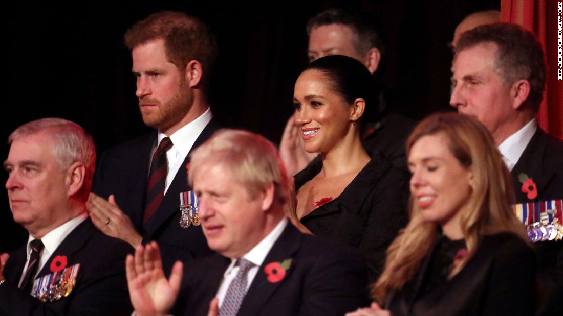 The couple attends the annual Festival of Remembrance in November 2019.