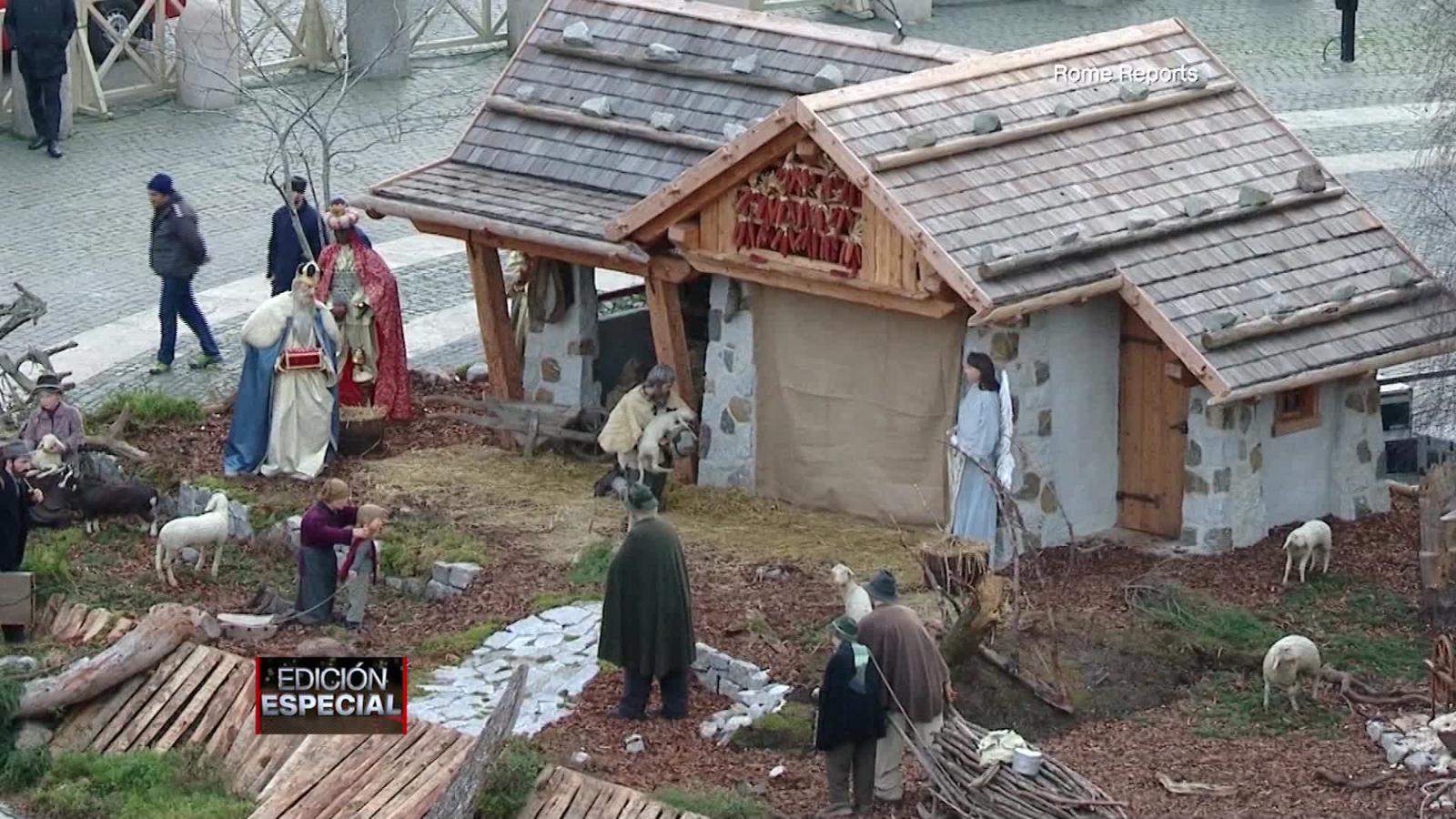 El pesebre más visitado está en la Plaza de San Pedro - CNN Video