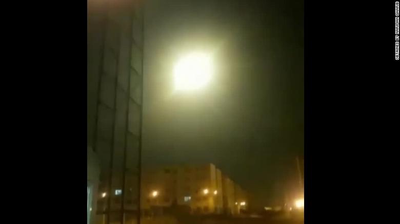 Video appears to show Ukrainian airliner being hit