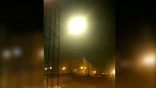 Video appears to show missile hit object in sky