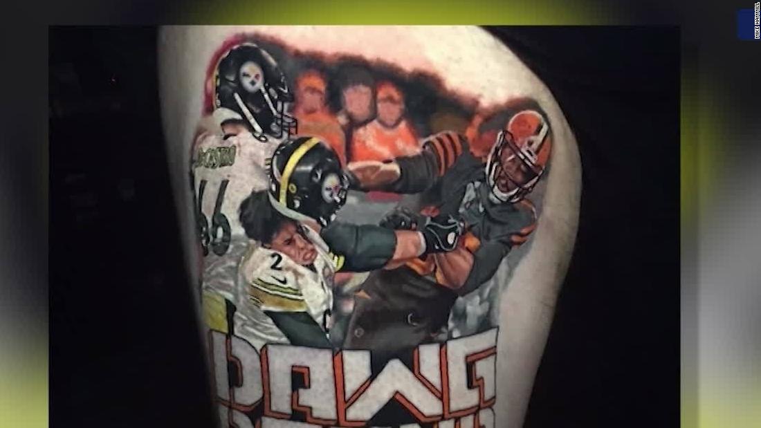 Browns fan gets epic tattoo of infamous brawl