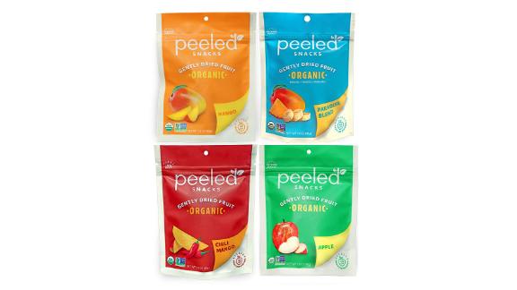 Peeled snacks organic dried fruit variety package, 4-pack