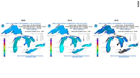 Great Lakes Ice Outlook Don T Expect Much This Weekend Cnn