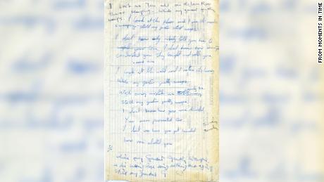 George And Ringo S Handwritten Lyrics To The Beatles While My Guitar Gently Weeps Is Up For Sale Cnn