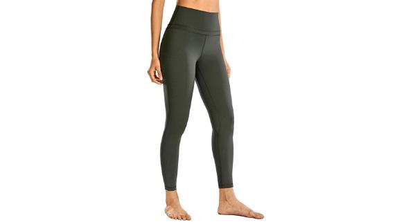 CRZ Yoga Women's Nude Sense High-Waist Tight Yoga Pants 25-inch