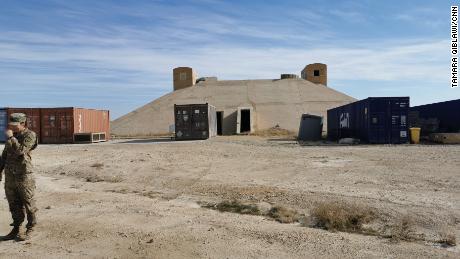 Saddam-era bunkers where US troops sheltered from attack.