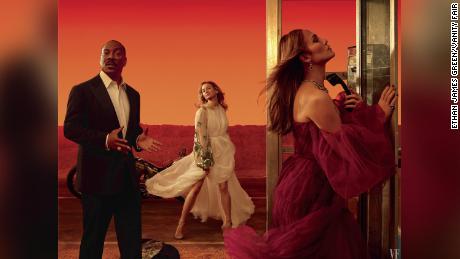 Eddie Murphy, Renée Zellweger and Jennifer Lopez in Vanity Fair.