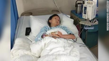 In October, Wu was admitted to a local hospital after her legs became swollen.