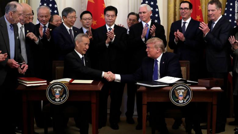 Trade deal 'phase one' signed by US and China