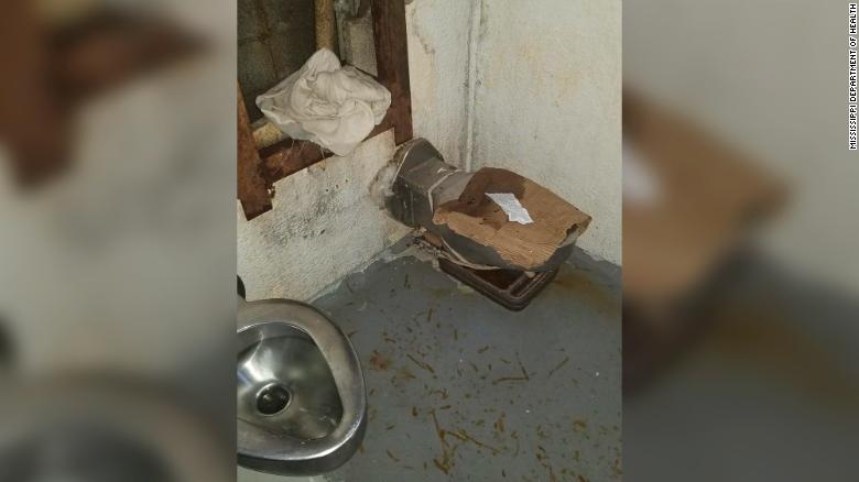 Numerous toilets were leaking or inoperable in the prison, the health inspector said. 