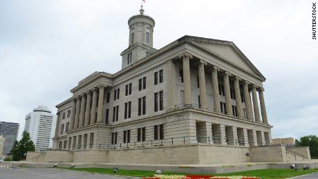 Lawmakers at the Tennessee State Capitol in Nashville, Tennessee, had passed a bill that would require businesses that allow transgender customers to use their preferred restroom to post a notice outside entrances. A federal judge blocked the law from being enforced. 