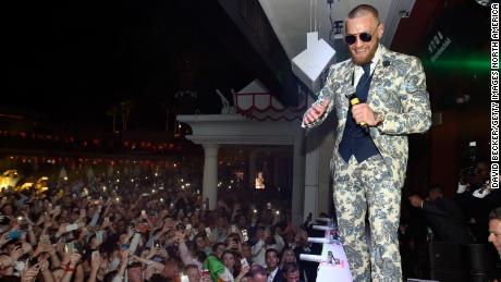 McGregor attends his after fight party in 2017 in Las Vegas, Nevada.