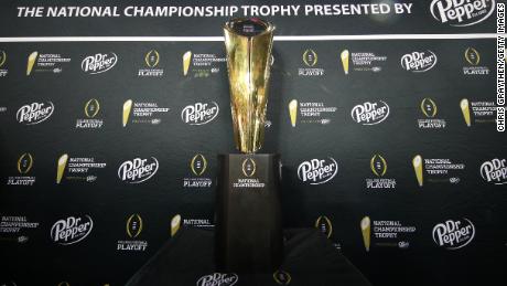 The College Football Playoff teams are Alabama, Clemson, Ohio State and Notre Dame